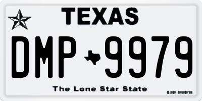 TX license plate DMP9979