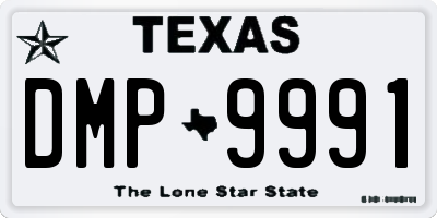 TX license plate DMP9991