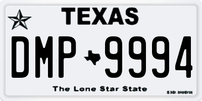 TX license plate DMP9994