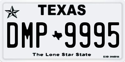 TX license plate DMP9995