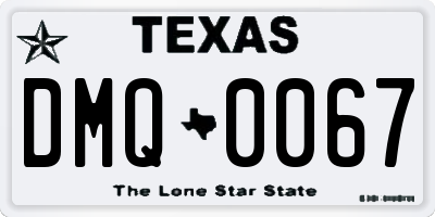 TX license plate DMQ0067
