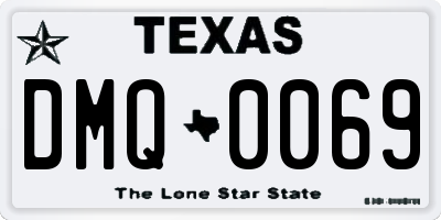 TX license plate DMQ0069