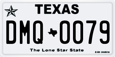 TX license plate DMQ0079