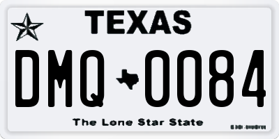 TX license plate DMQ0084