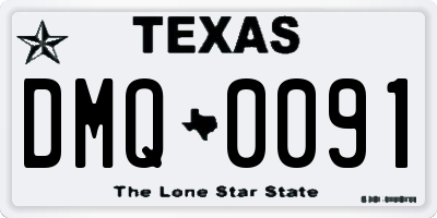 TX license plate DMQ0091