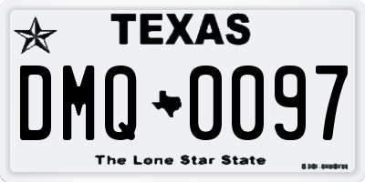 TX license plate DMQ0097