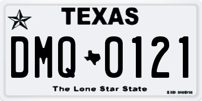 TX license plate DMQ0121