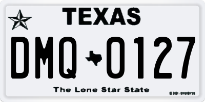 TX license plate DMQ0127