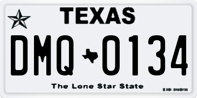 TX license plate DMQ0134
