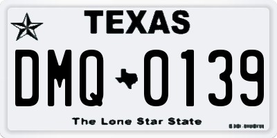 TX license plate DMQ0139