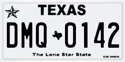 TX license plate DMQ0142