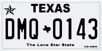 TX license plate DMQ0143