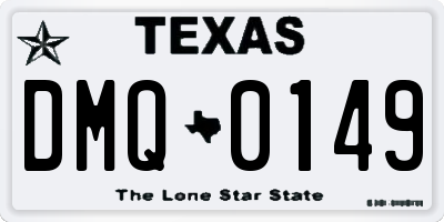 TX license plate DMQ0149