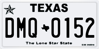 TX license plate DMQ0152