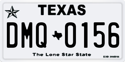 TX license plate DMQ0156