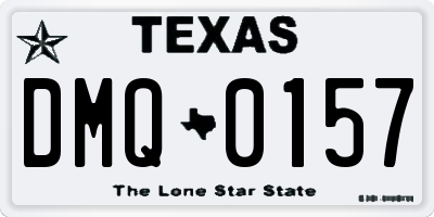 TX license plate DMQ0157