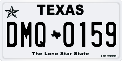 TX license plate DMQ0159