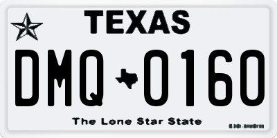 TX license plate DMQ0160