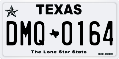 TX license plate DMQ0164