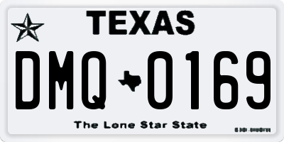 TX license plate DMQ0169