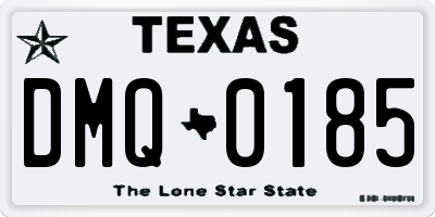 TX license plate DMQ0185
