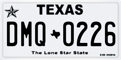 TX license plate DMQ0226