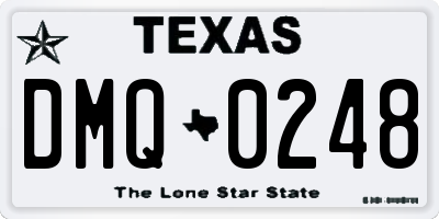 TX license plate DMQ0248
