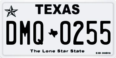 TX license plate DMQ0255