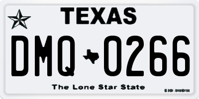 TX license plate DMQ0266