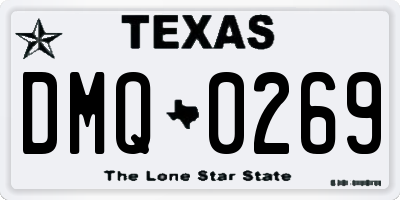 TX license plate DMQ0269