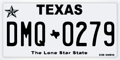 TX license plate DMQ0279