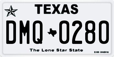TX license plate DMQ0280