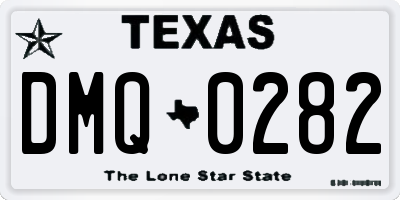 TX license plate DMQ0282