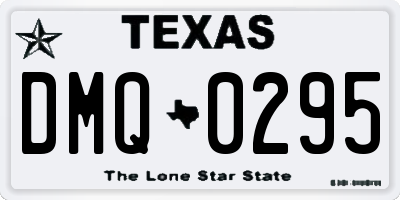 TX license plate DMQ0295