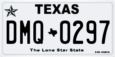 TX license plate DMQ0297