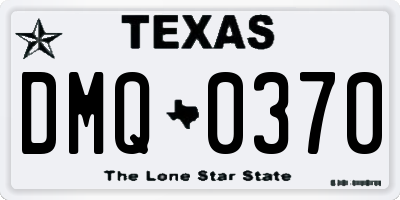 TX license plate DMQ0370