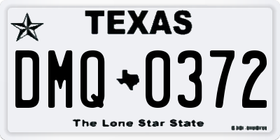TX license plate DMQ0372