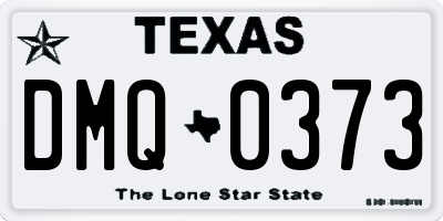 TX license plate DMQ0373