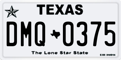 TX license plate DMQ0375