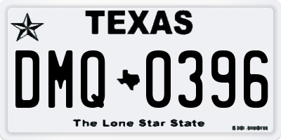 TX license plate DMQ0396