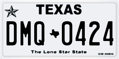 TX license plate DMQ0424