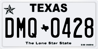 TX license plate DMQ0428