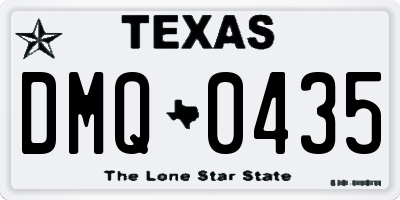 TX license plate DMQ0435