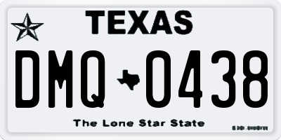 TX license plate DMQ0438