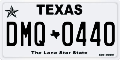 TX license plate DMQ0440