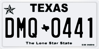 TX license plate DMQ0441
