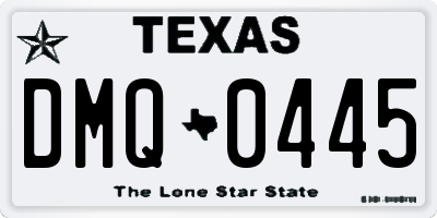 TX license plate DMQ0445
