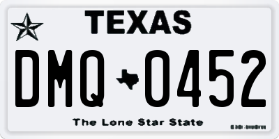 TX license plate DMQ0452