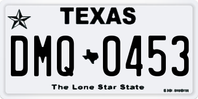 TX license plate DMQ0453