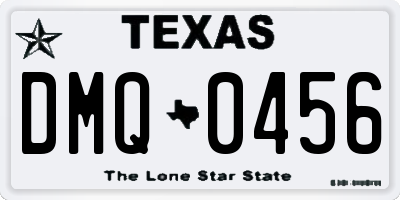 TX license plate DMQ0456